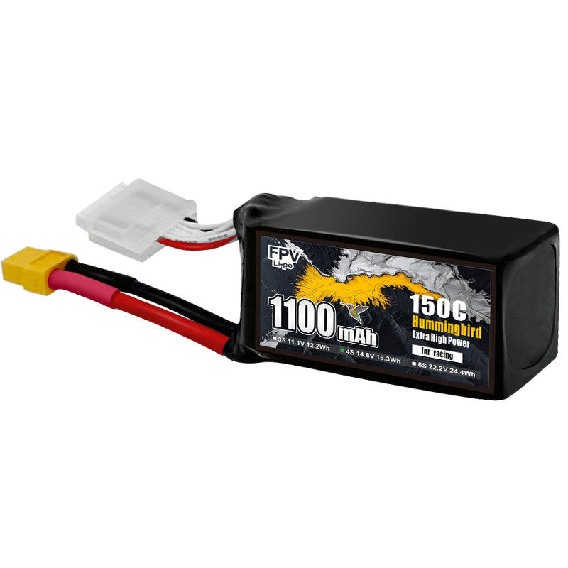 PY-ENERGY 1100mAh 14.8V 4S1P 165A 150C LiHV Battery