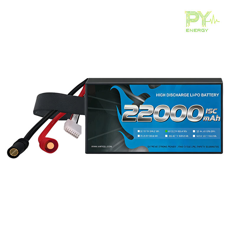 PY-ENERGY 22000mAh 22.2V 6S1P 176A/15C Agricultural drone batteries