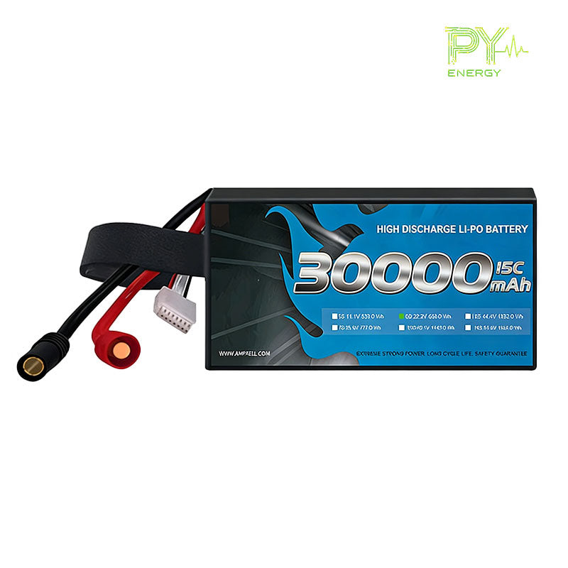 PY-ENERGY 30000mAh 22.2V 6S1P 450A/15C Agricultural drone batteries