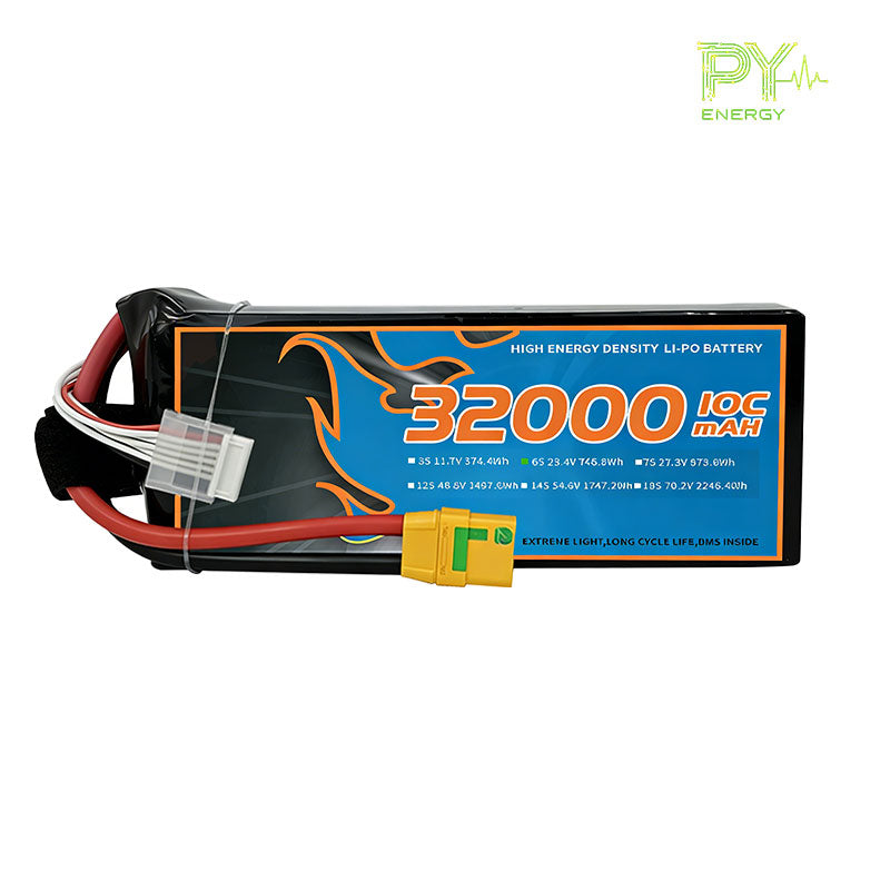 PY-ENERGY 32000mAh 23.4V 6S1P 240A/15C Agricultural drone batteries