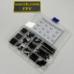 250PCS M3 12.9 Grade Alloy Steel Screw Assortment Kit — Cap Screws, Washers & Nuts