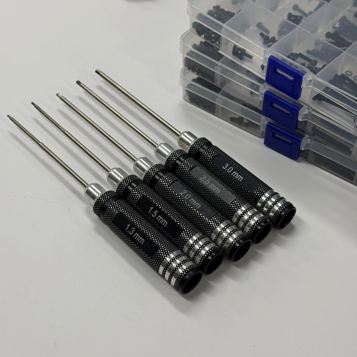 1.3 / 1.5 / 2.0 / 2.5 / 3.0 mm Precision Hex Driver Set (5-Piece)