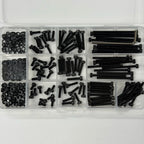 250PCS M3 12.9 Grade Alloy Steel Screw Assortment Kit — Cap Screws, Washers & Nuts