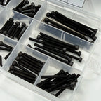 250PCS M3 12.9 Grade Alloy Steel Screw Assortment Kit — Cap Screws, Washers & Nuts