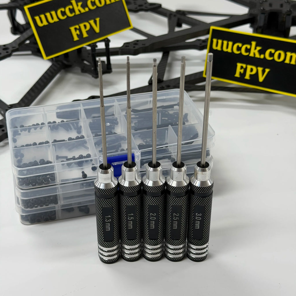 1.3 / 1.5 / 2.0 / 2.5 / 3.0 mm Precision Hex Driver Set (5-Piece)