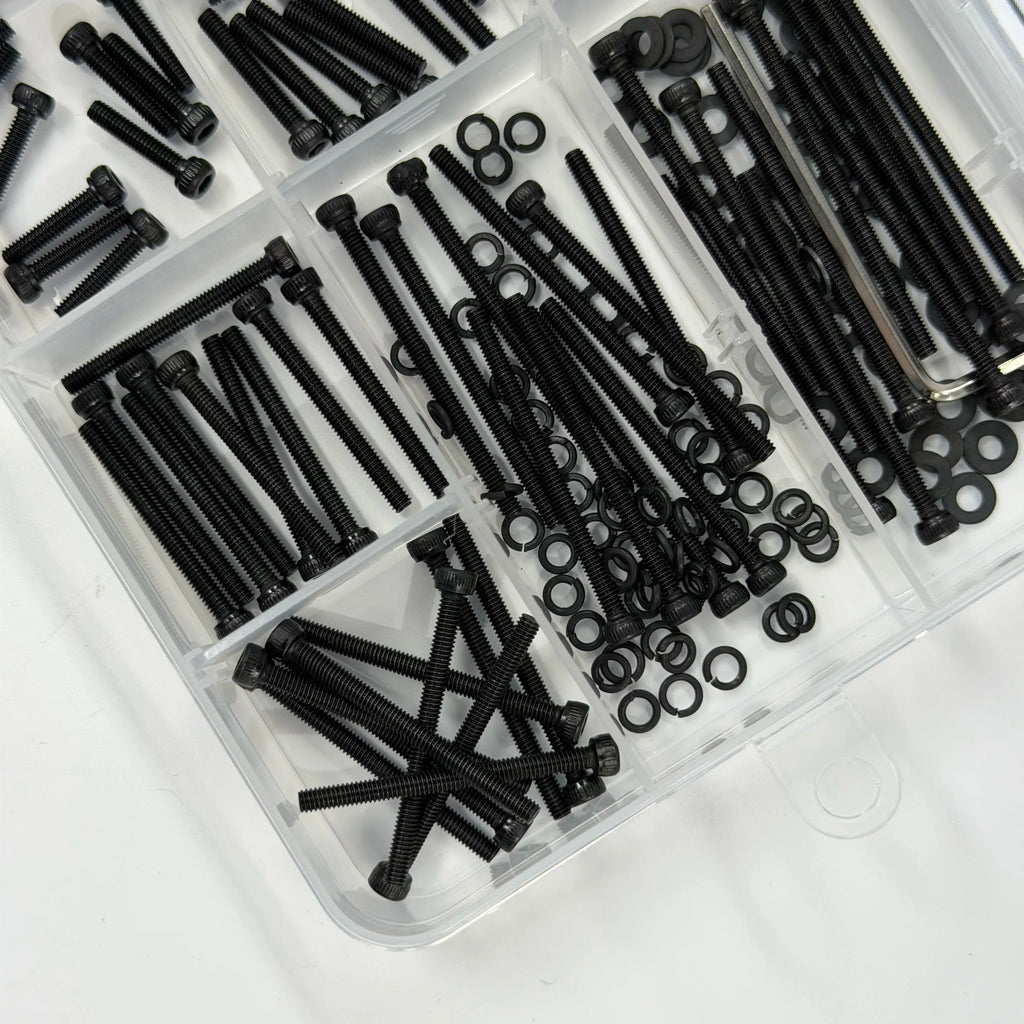 270PCS M2.5 12.9 Grade Alloy Steel Screw Assortment Kit — Cap Screws, Washers & Nuts