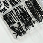 270PCS M2.5 12.9 Grade Alloy Steel Screw Assortment Kit — Cap Screws, Washers & Nuts