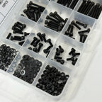 250PCS M3 12.9 Grade Alloy Steel Screw Assortment Kit — Cap Screws, Washers & Nuts