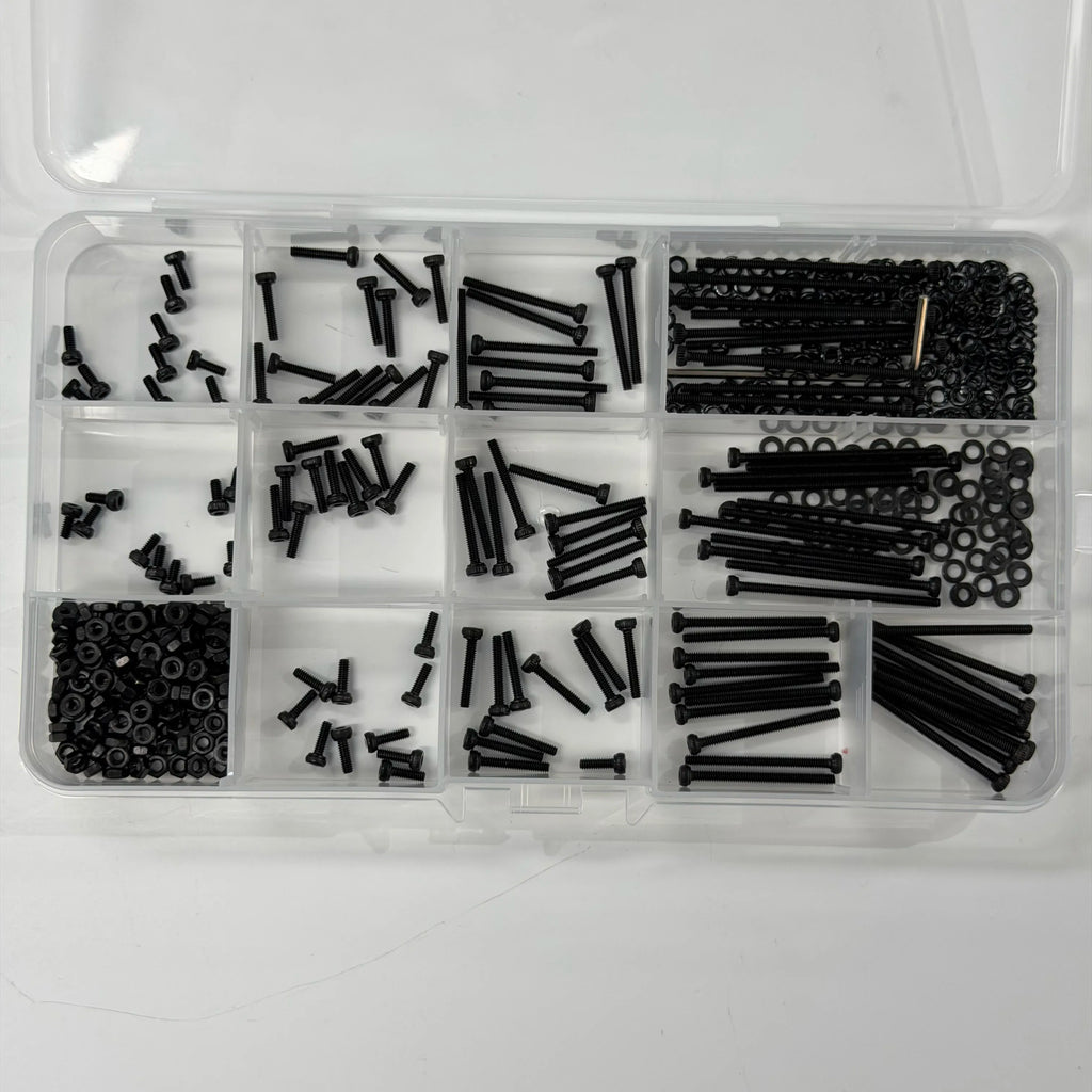 270PCS M2 12.9 Grade Alloy Steel Screw Assortment Kit — Cap Screws, Washers & Nuts