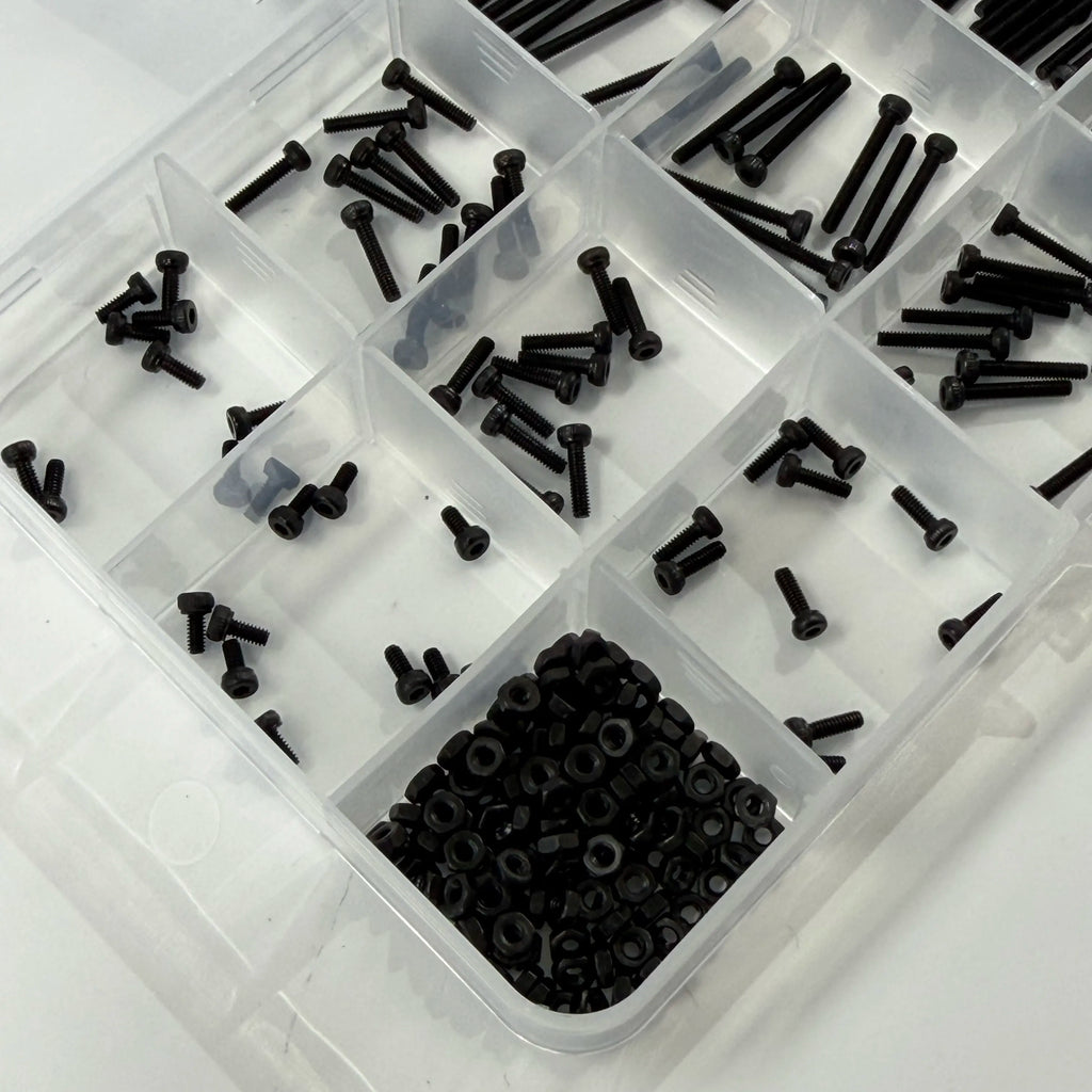 270PCS M2 12.9 Grade Alloy Steel Screw Assortment Kit — Cap Screws, Washers & Nuts